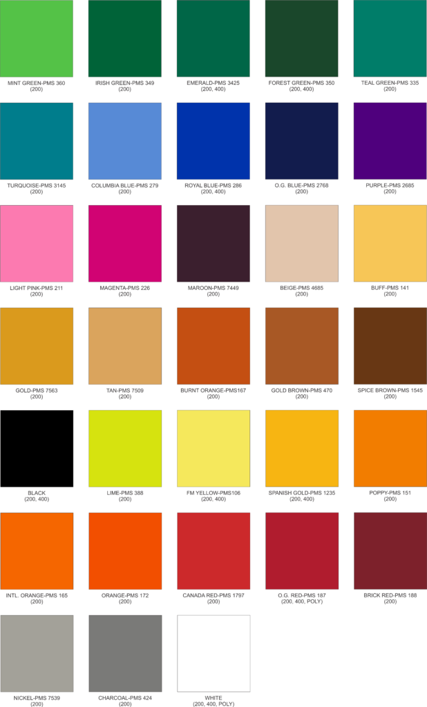 Fabric Colors - Gails Flags